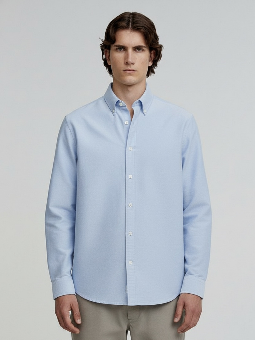 Oxford Shirt - Blue Flannel