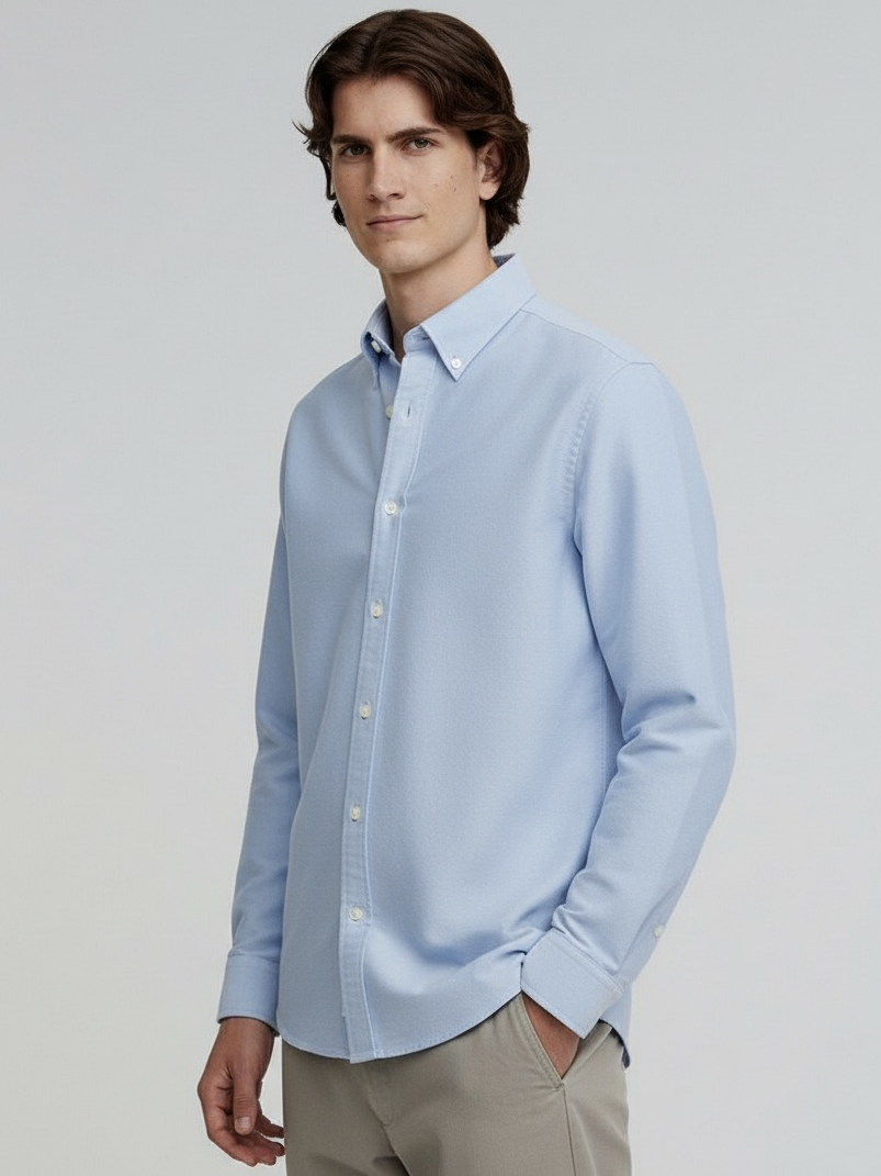 Oxford Shirt - Blue Flannel