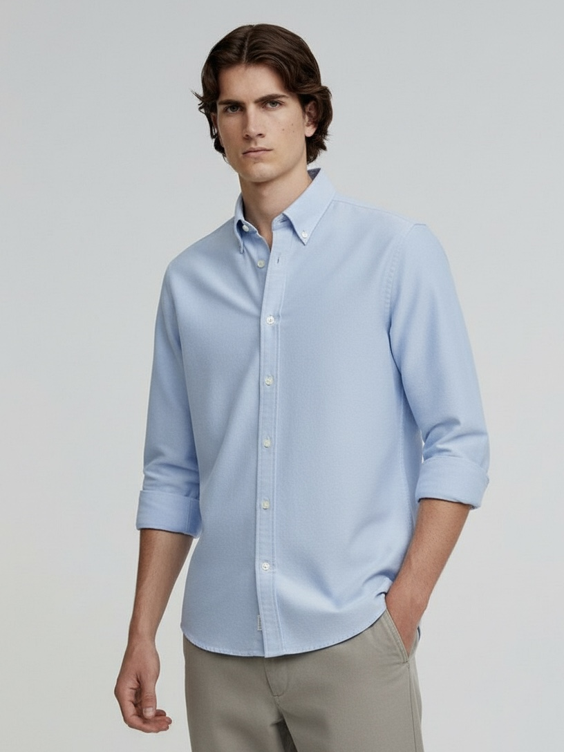 Oxford Shirt - Blue Flannel